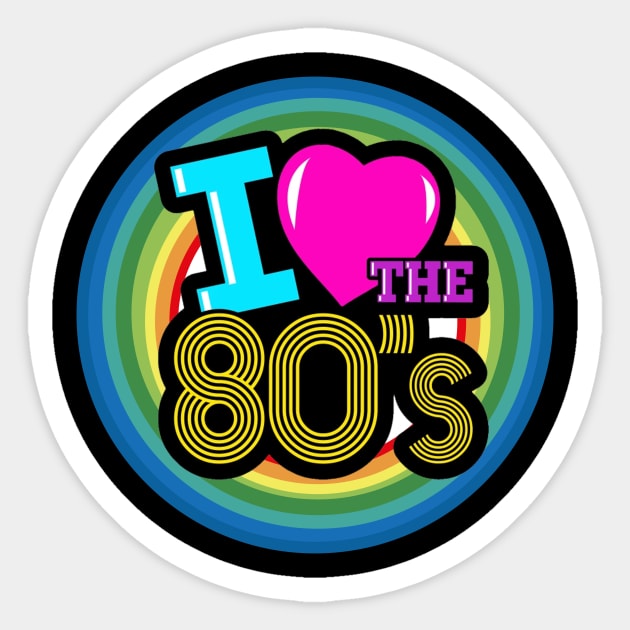 I love 80s Sticker by neng